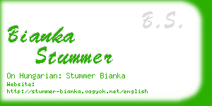 bianka stummer business card